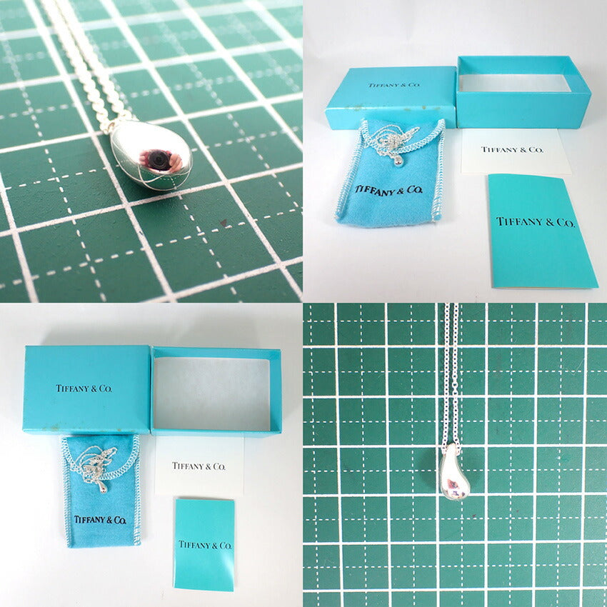 【中古】TIFFANY/ティファニー 925 ティアドロップ ペンダント/ネックレス/j228-11