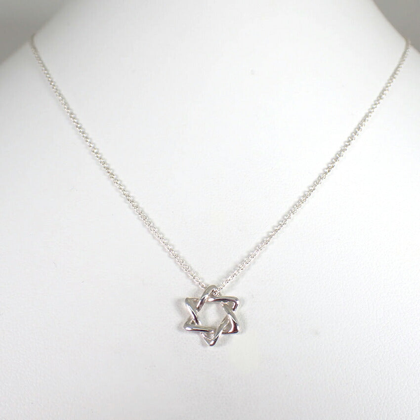 【中古】TIFFANY/ティファニー 925 スターオブダビデ スモール ペンダント/ネックレス/j228-2