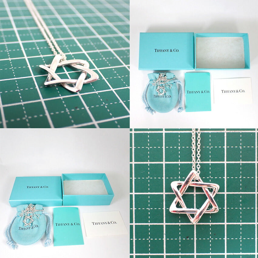 【中古】TIFFANY/ティファニー 925 スターオブダビデ ペンダント/ネックレス/j228-5