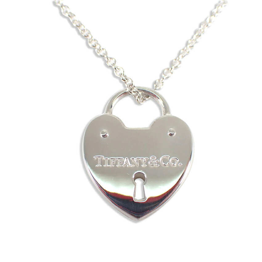 【中古】TIFFANY/ティファニー 925 ハートロック ペンダント/ネックレス/j228-6