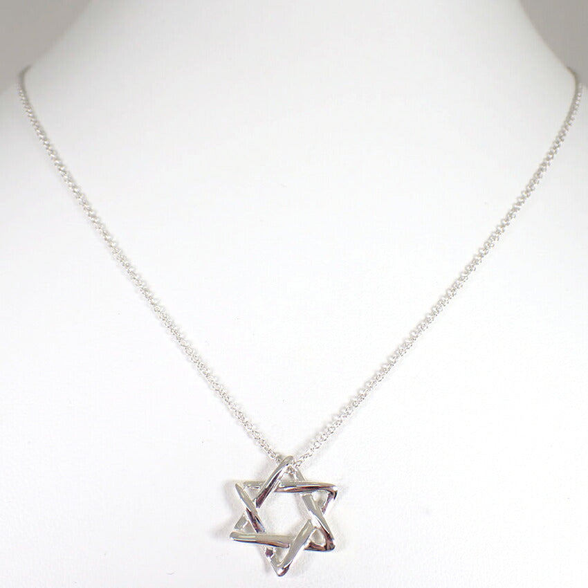 【中古】TIFFANY/ティファニー 925 スターオブダビデ ペンダント/ネックレス/j228-8