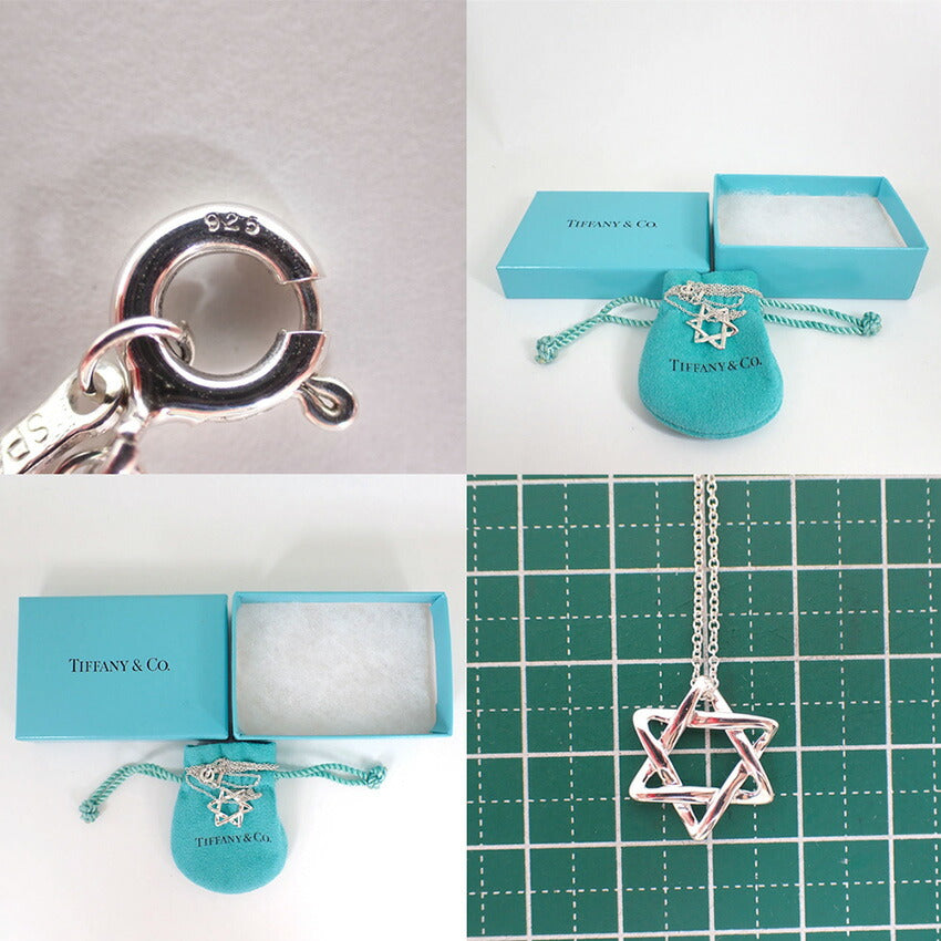 【中古】TIFFANY/ティファニー 925 スターオブダビデ ペンダント/ネックレス/j228-8