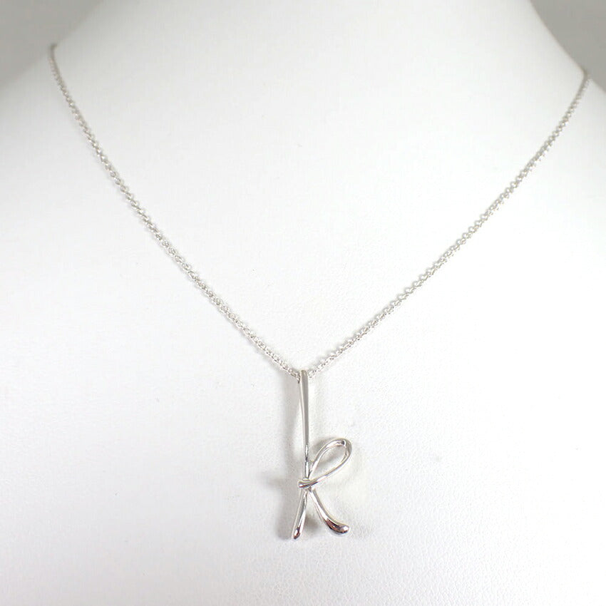 【中古】TIFFANY/ティファニー 925 イニシャル/K ペンダント/ネックレス/j228-9