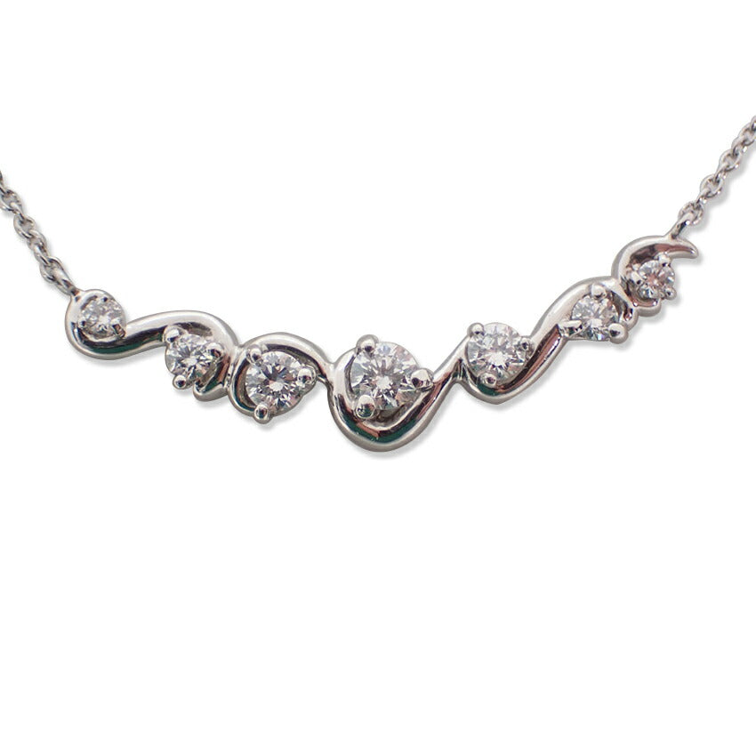 【中古】NINA RICCI/ニナリッチ Pt900/Pt850 ダイヤモンド ペンダント/ネックレス//j229-10