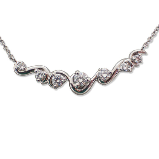 【中古】NINA RICCI/ニナリッチ Pt900/Pt850 ダイヤモンド ペンダント/ネックレス//j229-10