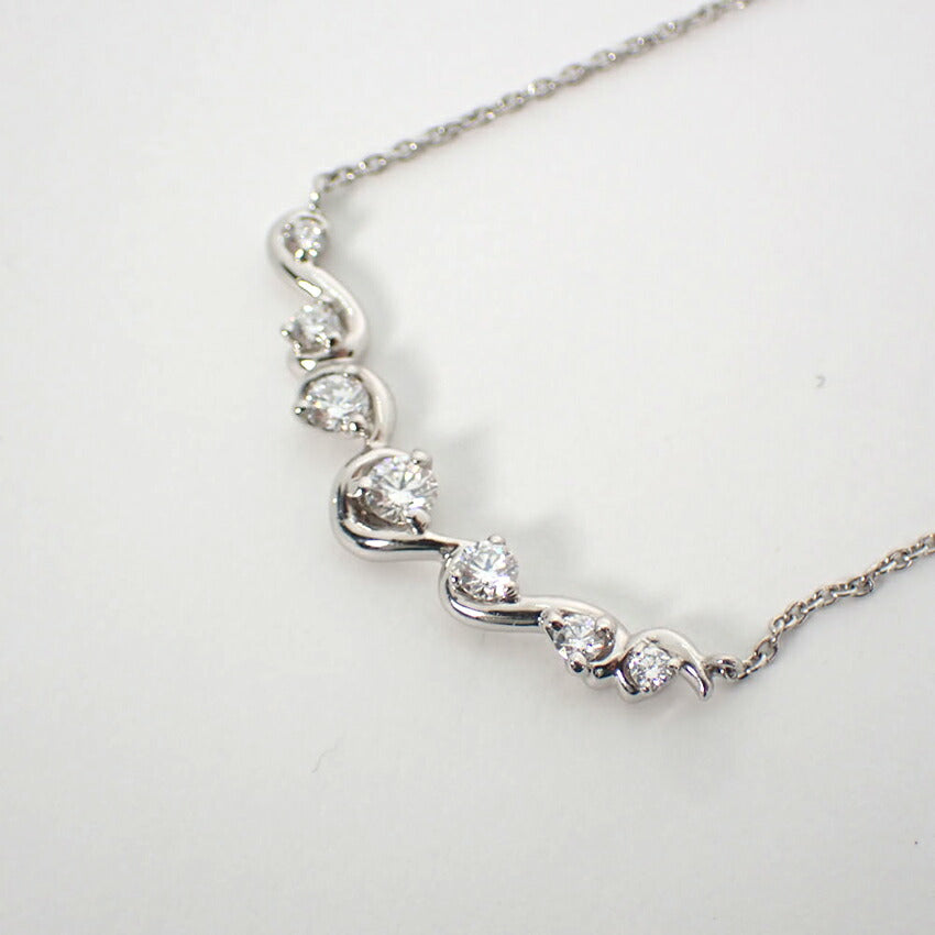 【中古】NINA RICCI/ニナリッチ Pt900/Pt850 ダイヤモンド ペンダント/ネックレス//j229-10