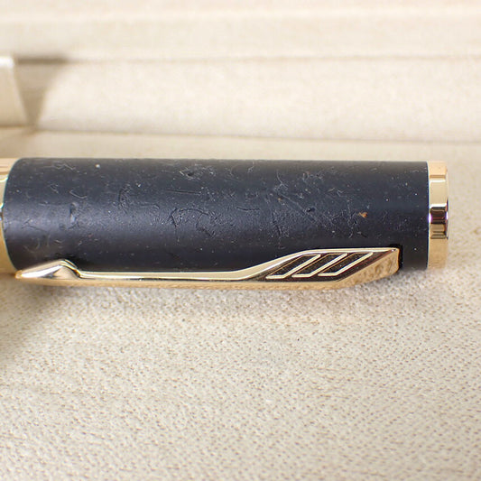 【中古】PARKER/パーカー 万年筆  インジェニュイティ ブラックラバー＆メタル/j229-1