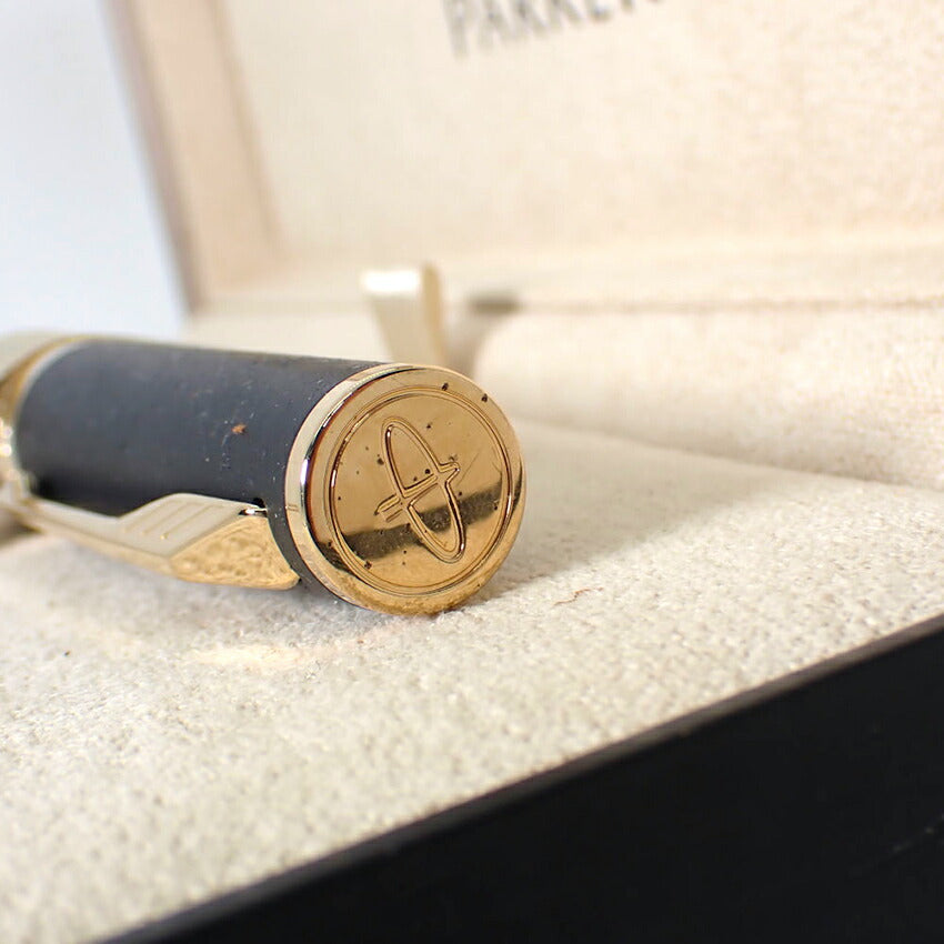 【中古】PARKER/パーカー 万年筆  インジェニュイティ ブラックラバー＆メタル/j229-1