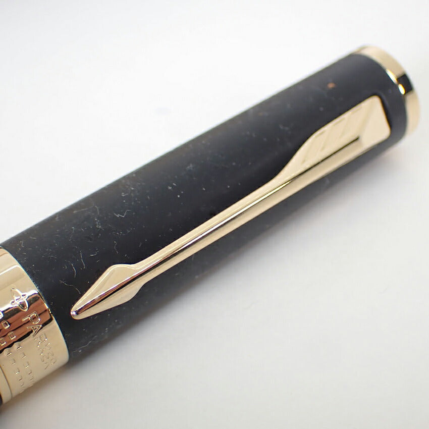 【中古】PARKER/パーカー 万年筆  インジェニュイティ ブラックラバー＆メタル/j229-1