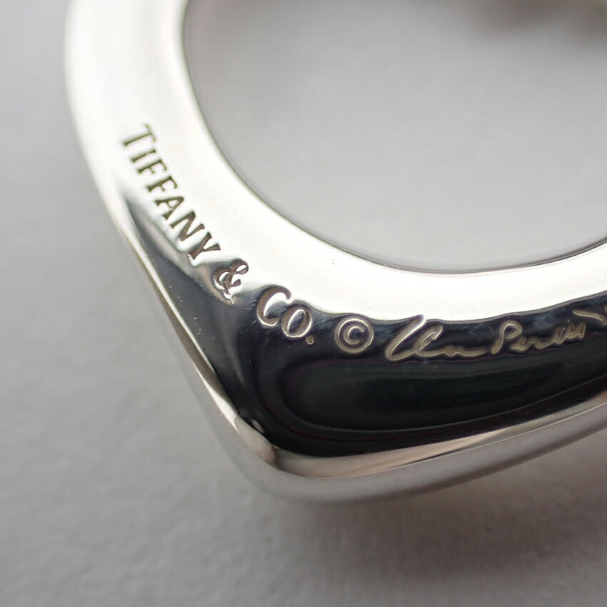【中古】TIFFANY/ティファニー 925 オープンハート ペンダント/ネックレス/j230-11