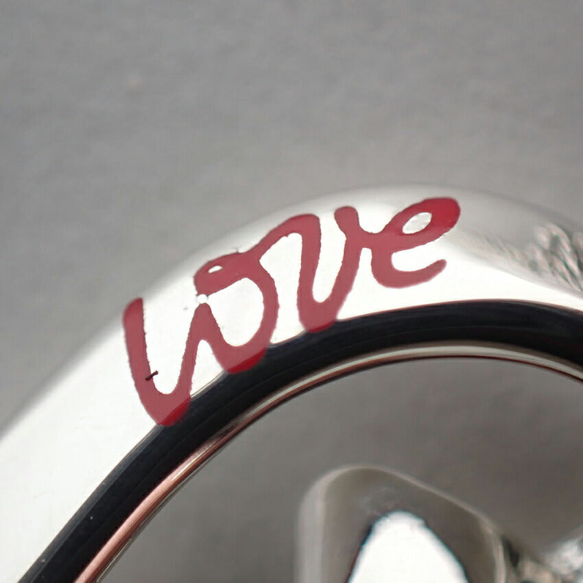 【中古】TIFFANY/ティファニー 925 ラビングハート レッドエナメル LOVE ペンダント/ネックレス/j230-12