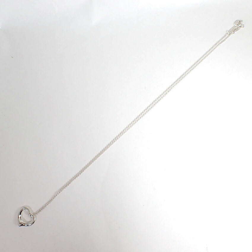 【中古】TIFFANY/ティファニー 925 オープンハート ペンダント/ネックレス/j230-1