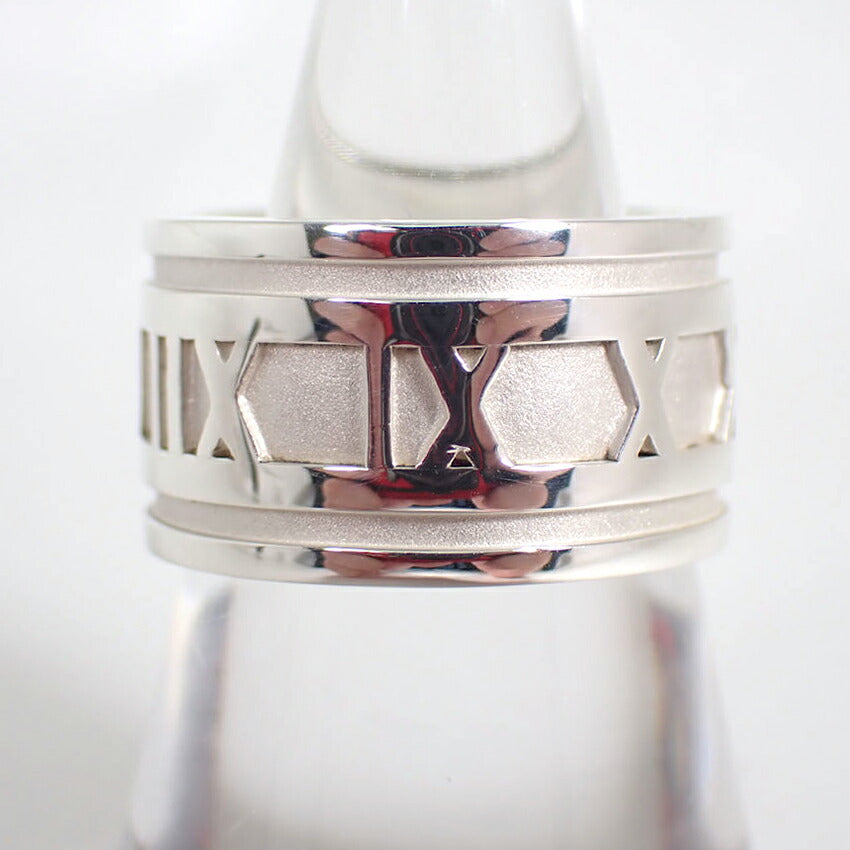 【中古】TIFFANY/ティファニー 925 アトラス ワイド リング /15号/j230-5