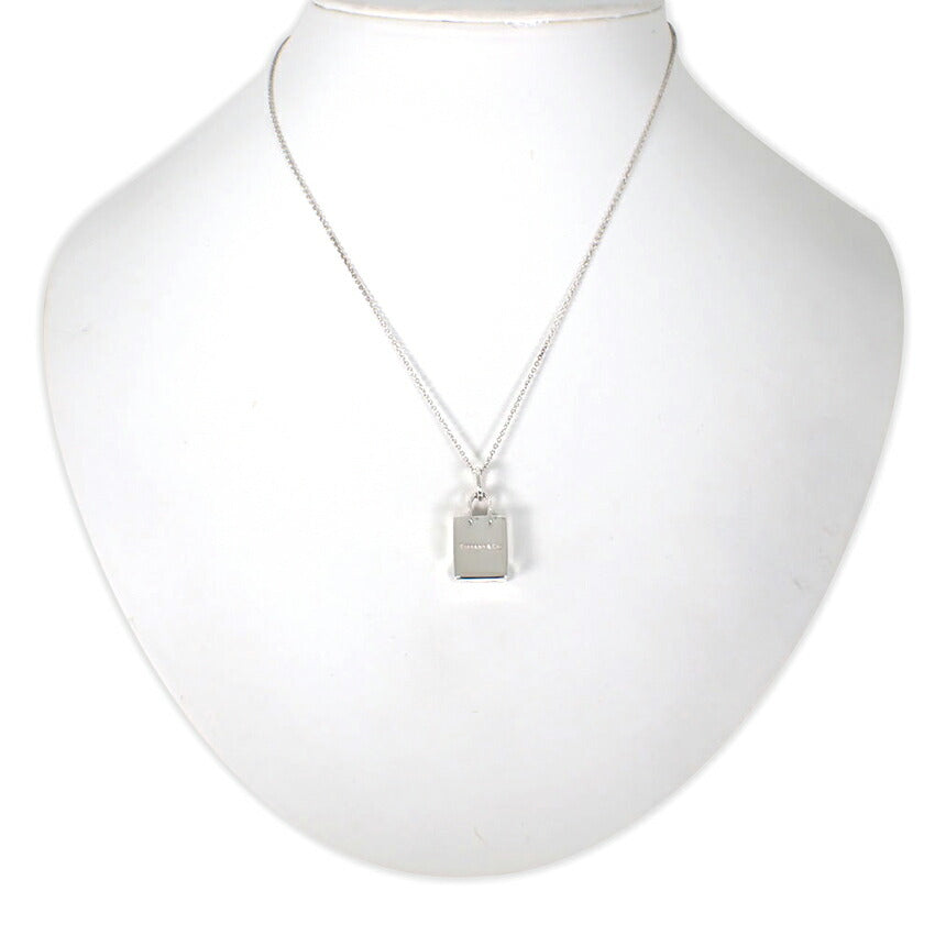 【中古】TIFFANY/ティファニー 925 ショッピングバッグ ペンダント/ネックレス/j231-10