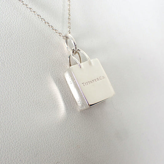 【中古】TIFFANY/ティファニー 925 ショッピングバッグ ペンダント/ネックレス/j231-10