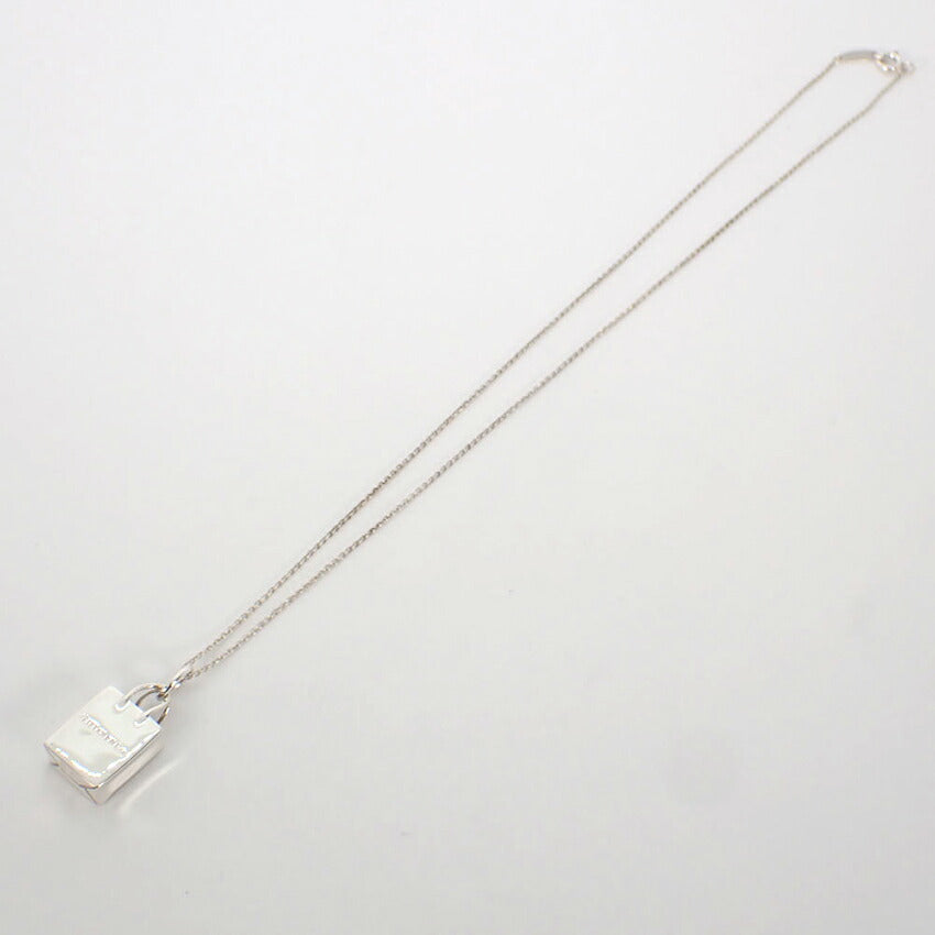 【中古】TIFFANY/ティファニー 925 ショッピングバッグ ペンダント/ネックレス/j231-10