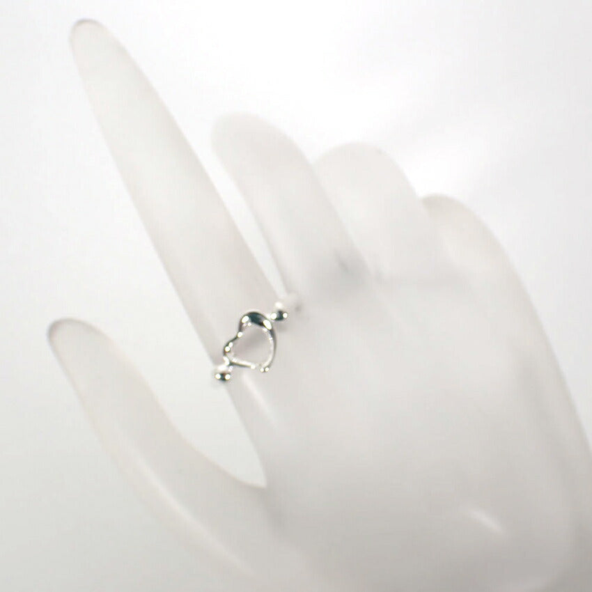 【中古】TIFFANY/ティファニー 925 オープンハート リング /13号/j231-11