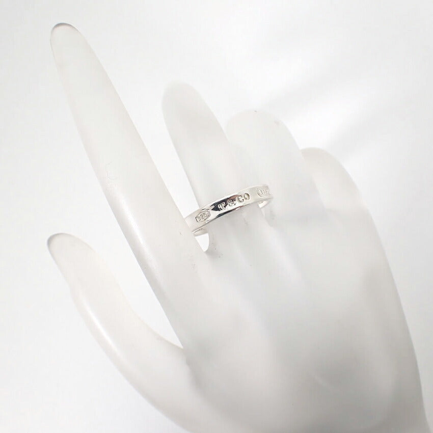 【中古】TIFFANY/ティファニー 925 1837 ナロー リング/18号/j231-3
