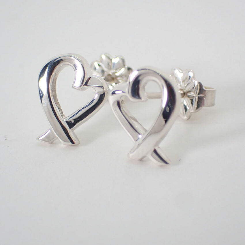 【中古】TIFFANY/ティファニー 925 ラビングハート ピアス/j231-4