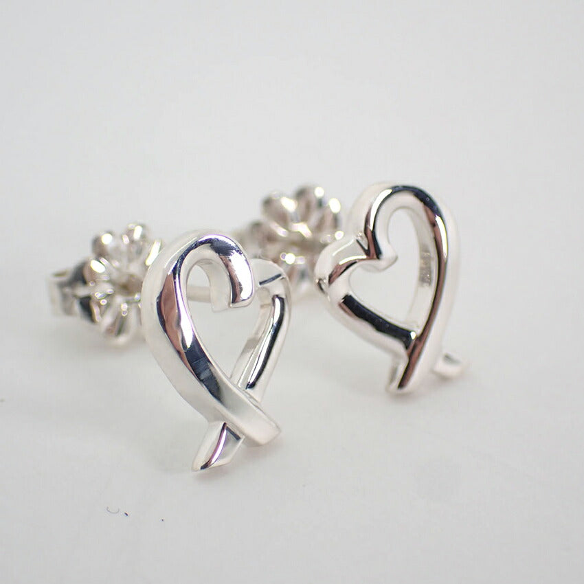 【中古】TIFFANY/ティファニー 925 ラビングハート ピアス/j231-4