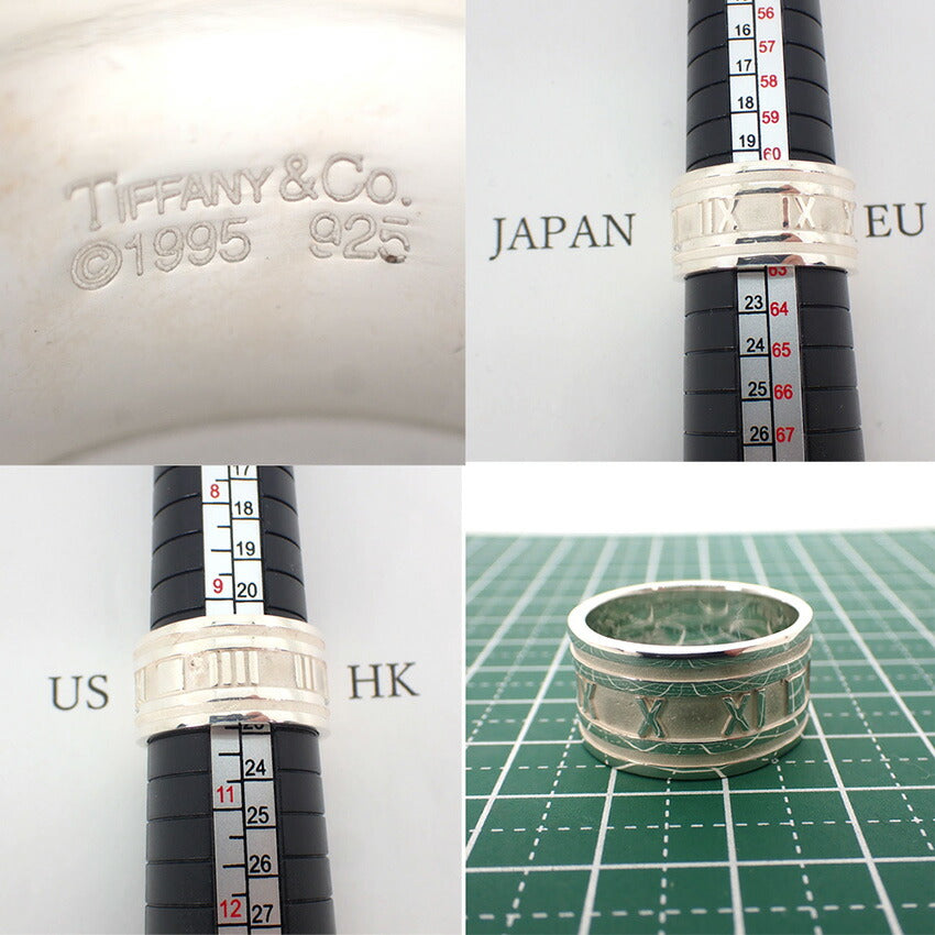 【中古】TIFFANY/ティファニー 925 アトラス リング/21号/j231-8