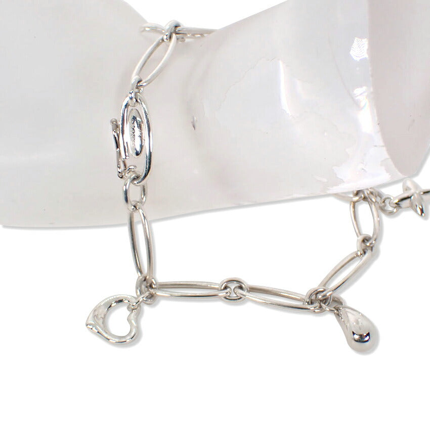 【中古】TIFFANY/ティファニー 925 5チャーム ブレスレット/j231-9