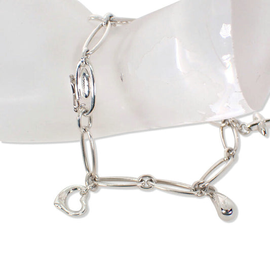 【中古】TIFFANY/ティファニー 925 5チャーム ブレスレット/j231-9