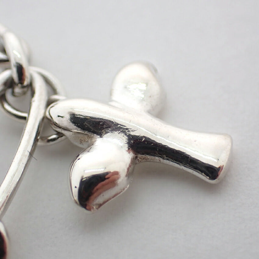 【中古】TIFFANY/ティファニー 925 5チャーム ブレスレット/j231-9