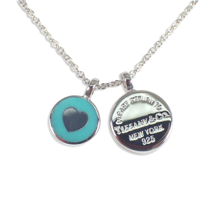 【中古】TIFFANY/ティファニー 925 リターントゥティファニー サークルタグ ネックレス/チョーカー/j232-10