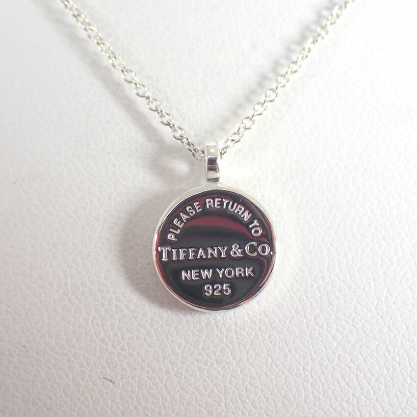 【中古】TIFFANY/ティファニー 925 リターントゥティファニー サークルタグ ネックレス/チョーカー/j232-10