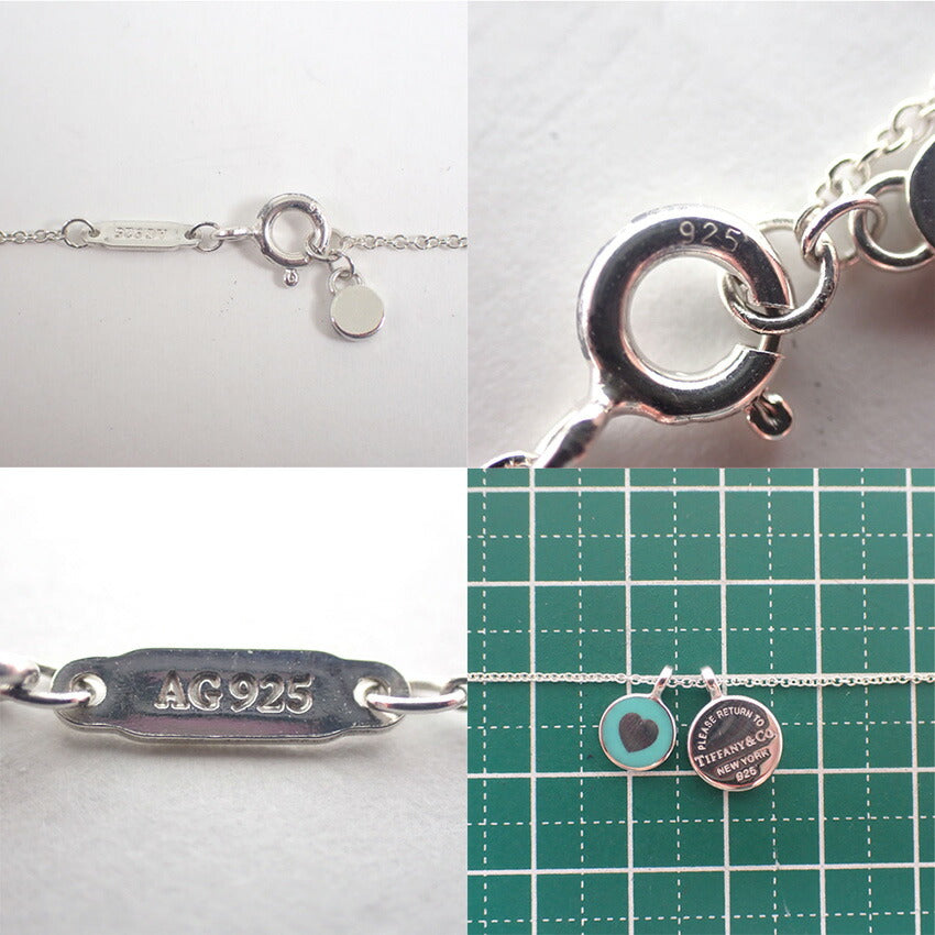 【中古】TIFFANY/ティファニー 925 リターントゥティファニー サークルタグ ネックレス/チョーカー/j232-10