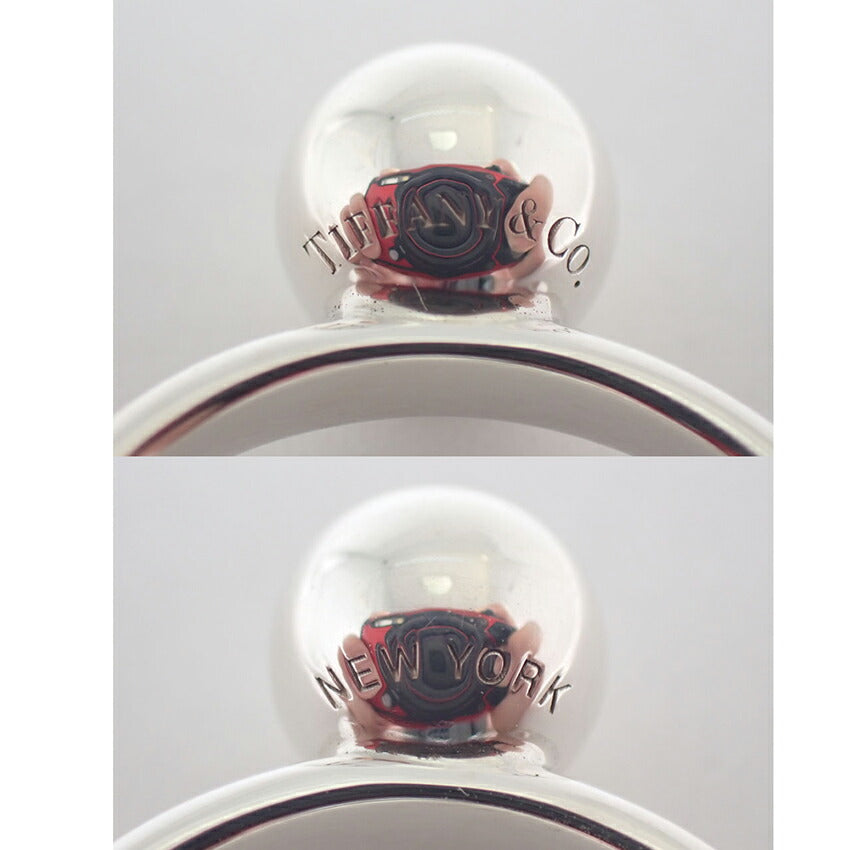 【中古】TIFFANY/ティファニー 925/750 ボール  リング /9号/j232-12