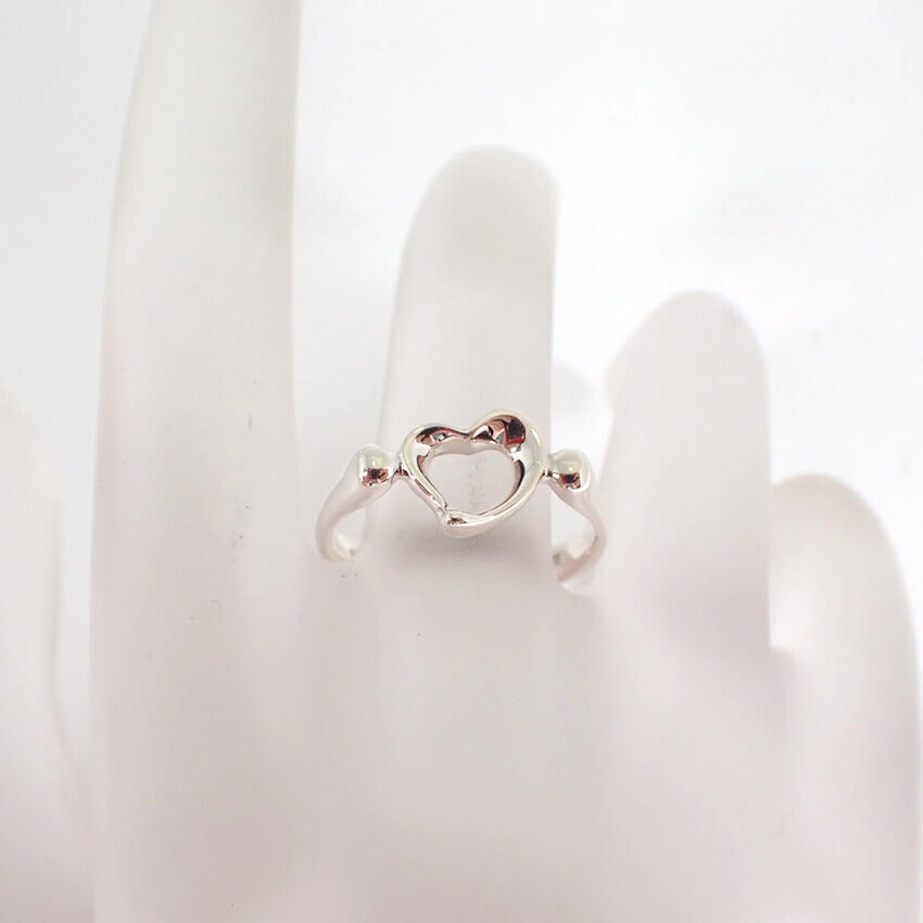 【中古】TIFFANY/ティファニー 925 オープンハート リング/14号/j232-1