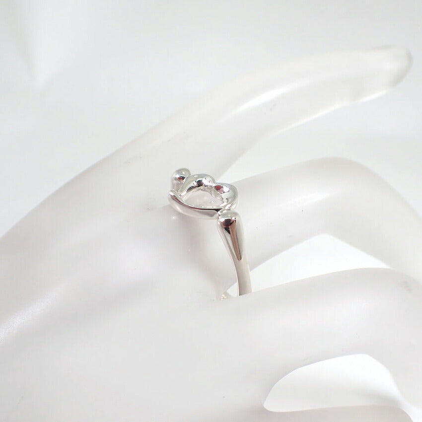 【中古】TIFFANY/ティファニー 925 オープンハート リング/14号/j232-1