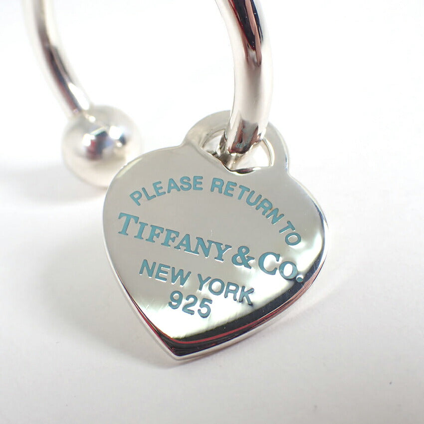 【中古】TIFFANY/ティファニー 925 ハートタグ付き キーリング/j232-4