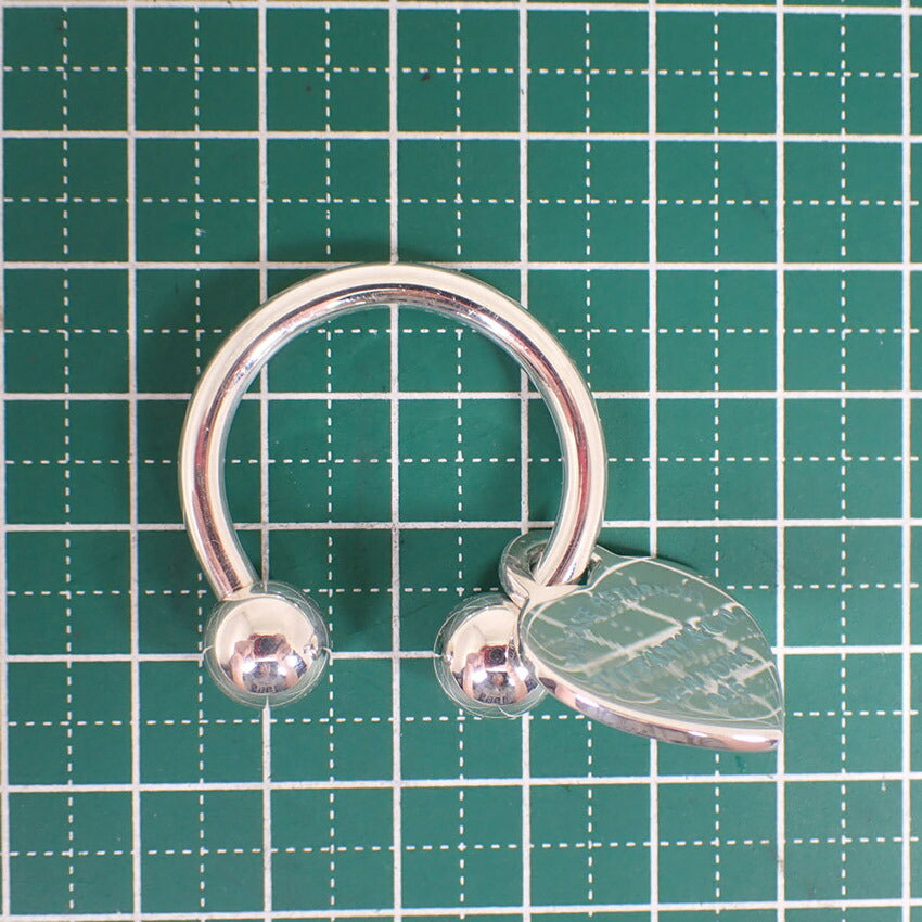 【中古】TIFFANY/ティファニー 925 ハートタグ付き キーリング/j232-4