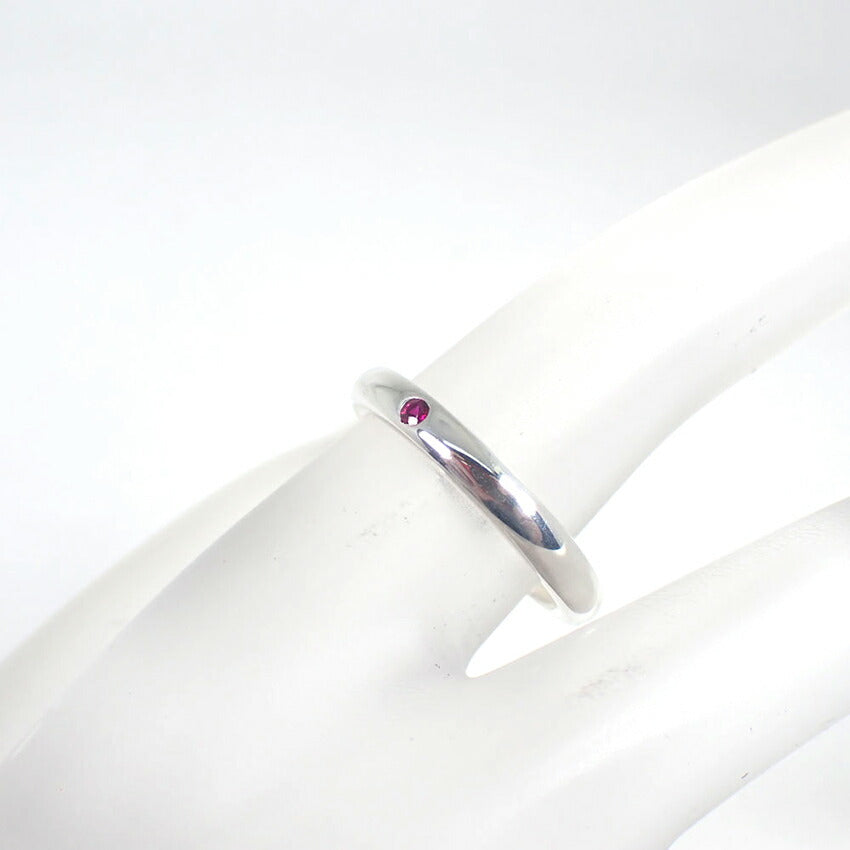 【中古】TIFFANY/ティファニー 925 ルビー スタッキングバンド リング /7号/j232-8
