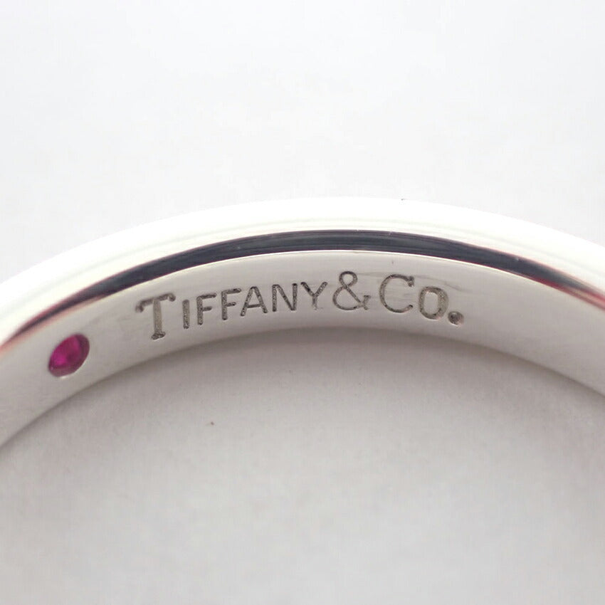 【中古】TIFFANY/ティファニー 925 ルビー スタッキングバンド リング /7号/j232-8