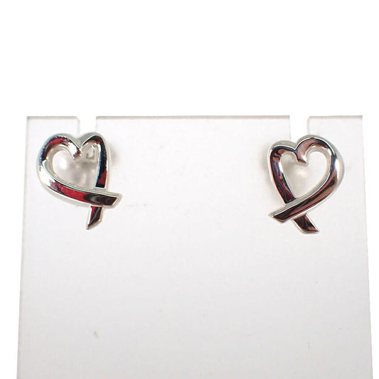 【中古】TIFFANY/ティファニー 925 ラビングハート ピアス/j233-11