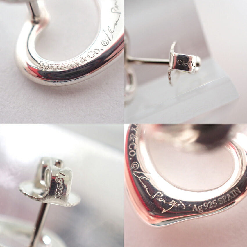 【中古】TIFFANY/ティファニー 925 オープンハート ピアス/j233-7