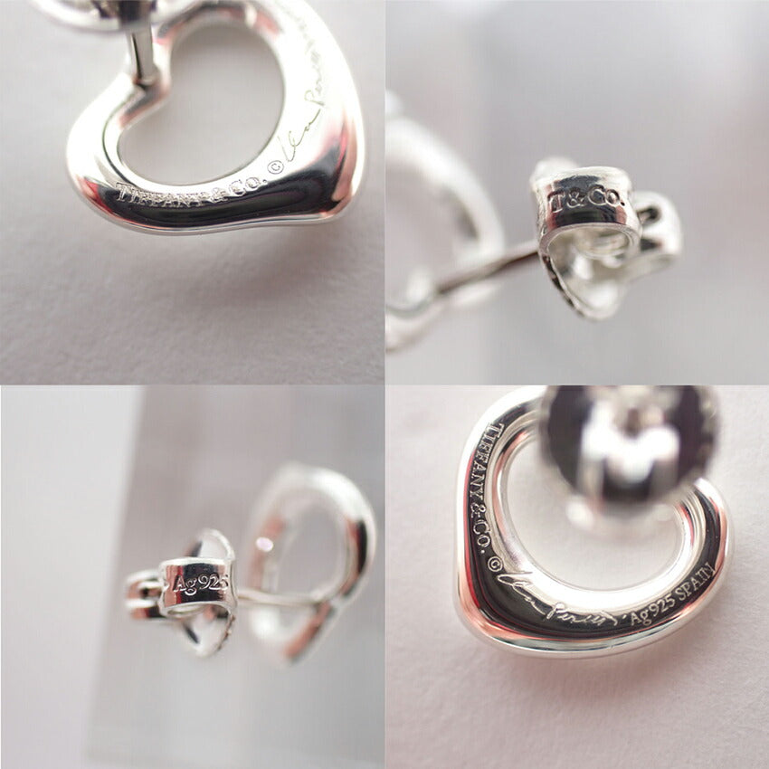 【中古】TIFFANY/ティファニー 925 オープンハート ピアス/j233-7