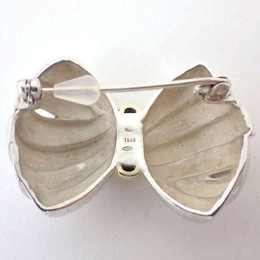 【中古】TIFFANY/ティファニー/925/750/リボン/ブローチ/j234-11