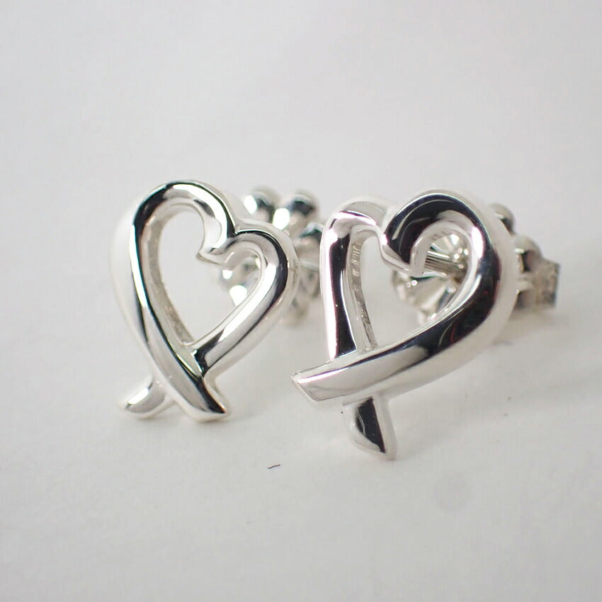 【中古】TIFFANY/ティファニー 925 ラビングハート ピアス/j234-1