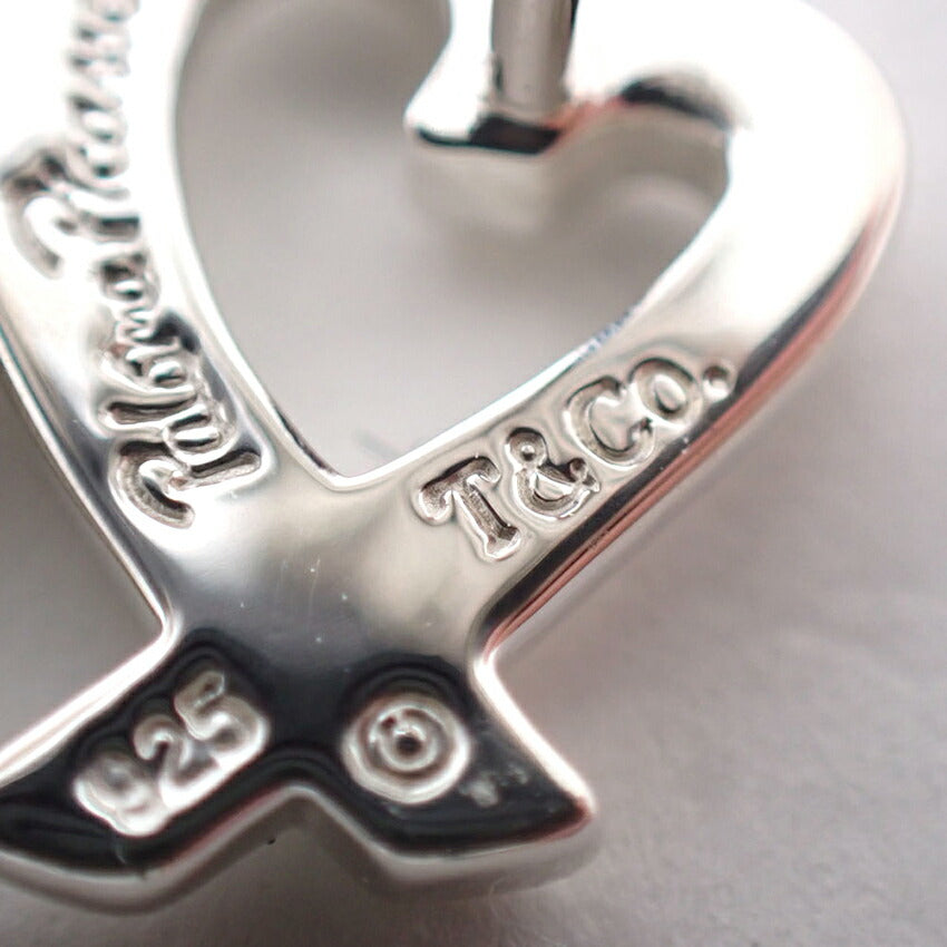 【中古】TIFFANY/ティファニー 925 ラビングハート ピアス/j234-1