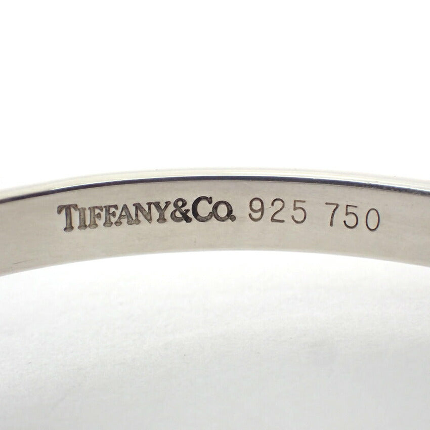【中古】TIFFANY/ティファニー 925/750 コンビ フック＆アイ バングル/j234-3