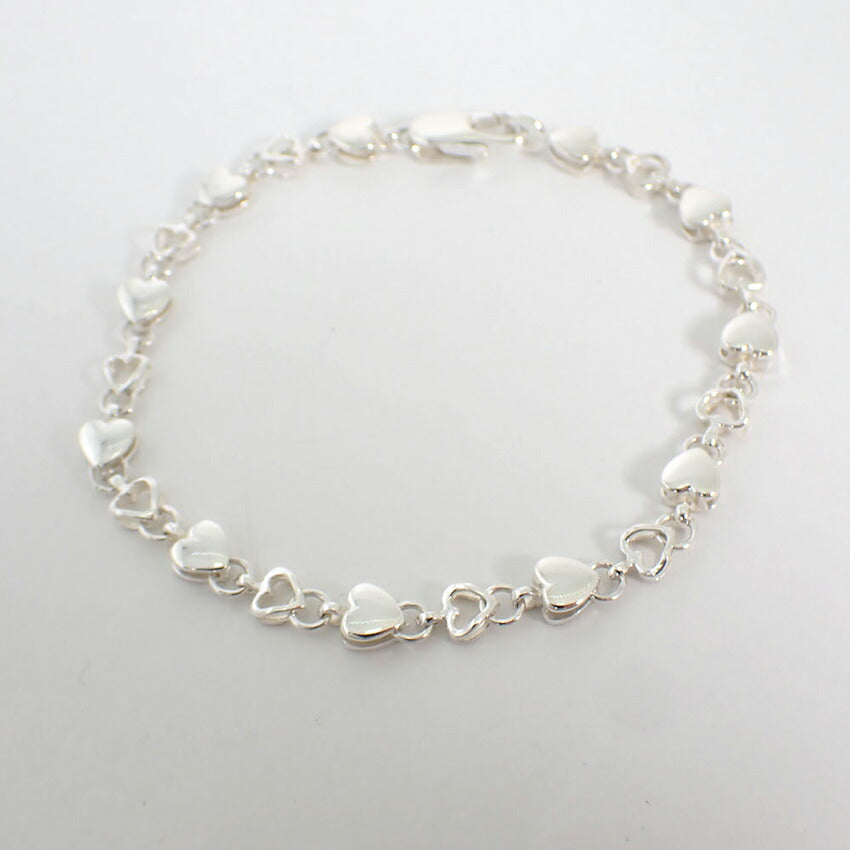【中古】TIFFANY/ティファニー 925 パフハート ブレスレット/j234-4