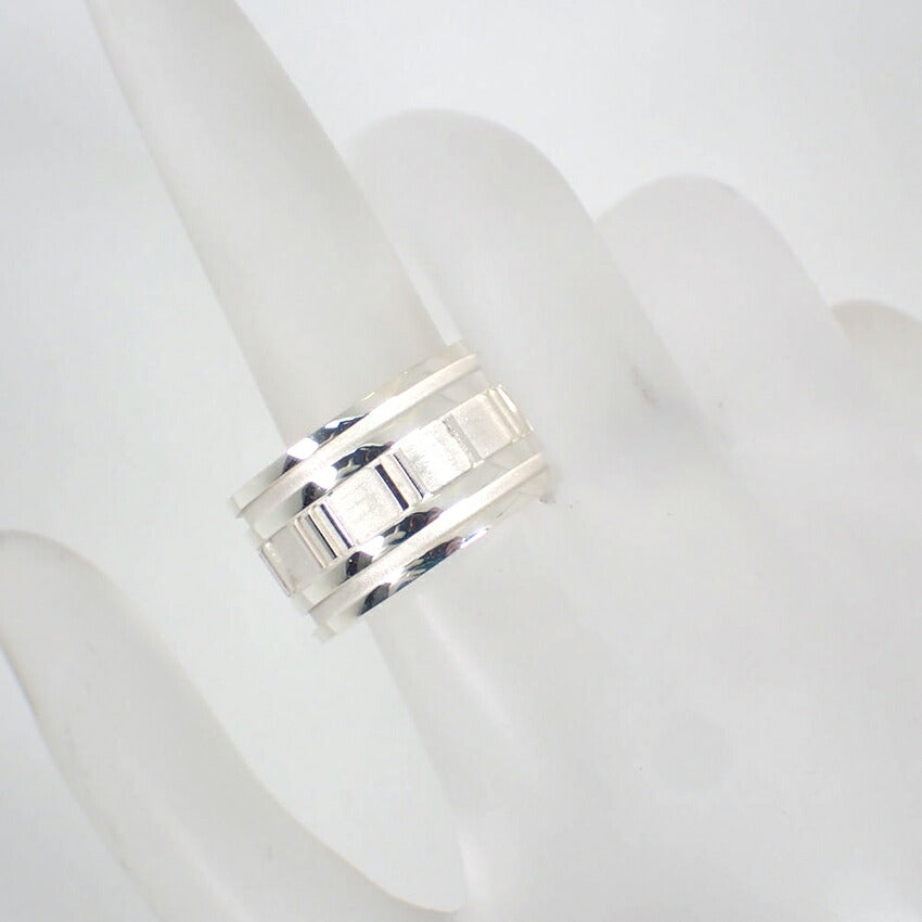 【中古】TIFFANY/ティファニー 925 アトラス ワイド リング /14号/j234-7
