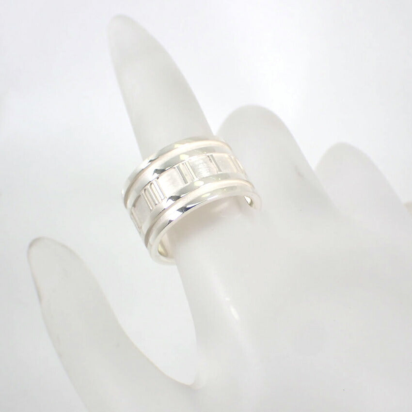 【中古】TIFFANY/ティファニー 925 アトラス ワイド リング /14号/j234-7
