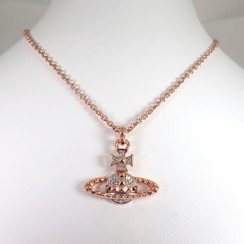【中古】Vivienne Westwood/ヴィヴィアンウエストウッド ラインストーンオーブ ペンダント/ネックレス/j235-10