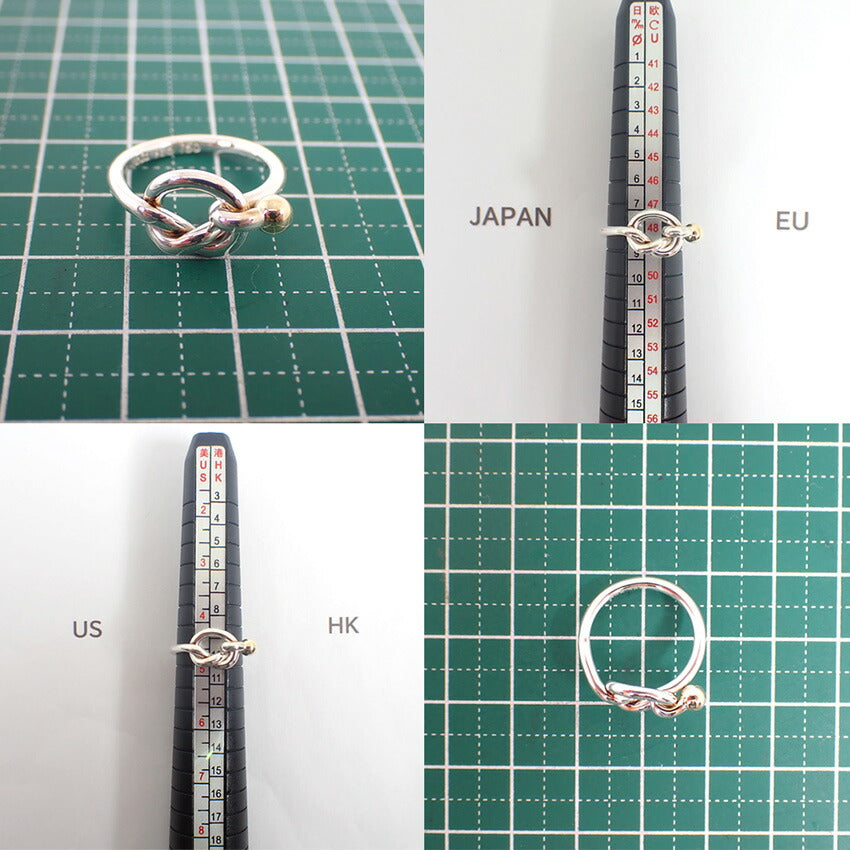 【中古】TIFFANY/ティファニー 925/750 フック＆アイ コンビ リング /8号/j235-3